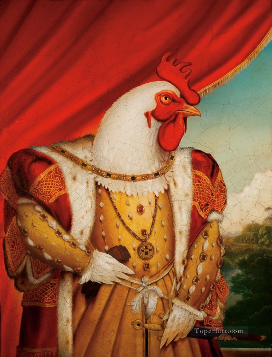 chicken king Oil Paintings